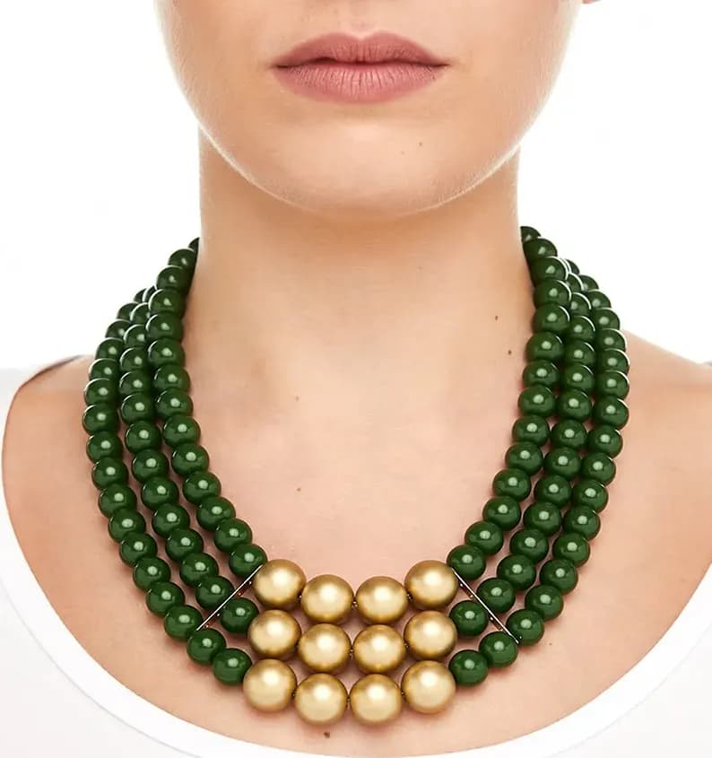 MYA ACCESSORIES | Collana a tre fili con perle - 3