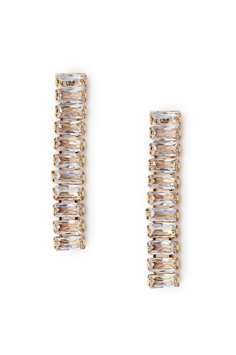 MYA ACCESSORIES | Orecchini pendente con pietre rettangolari - 2