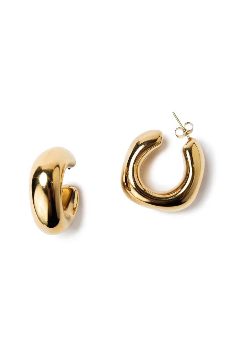 MYA ACCESSORIES | Orecchini quadrato bombato in acciaio - 2