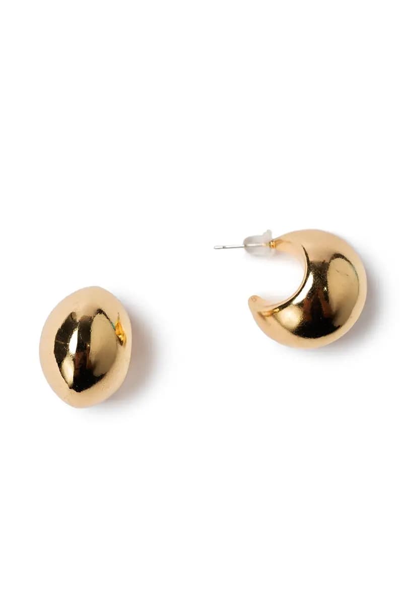 MYA ACCESSORIES | Orecchini a spicchio di luna bombato - 2