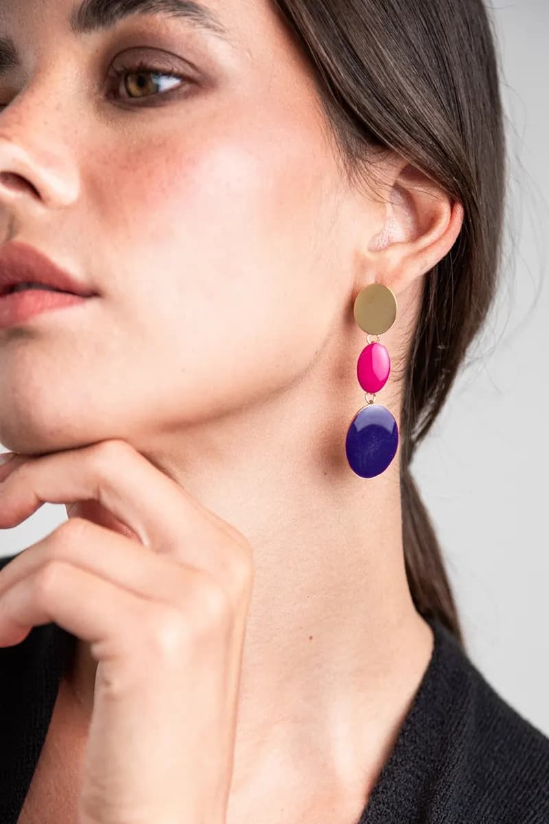MYA ACCESSORIES | Orecchini pendenti smaltati - 3
