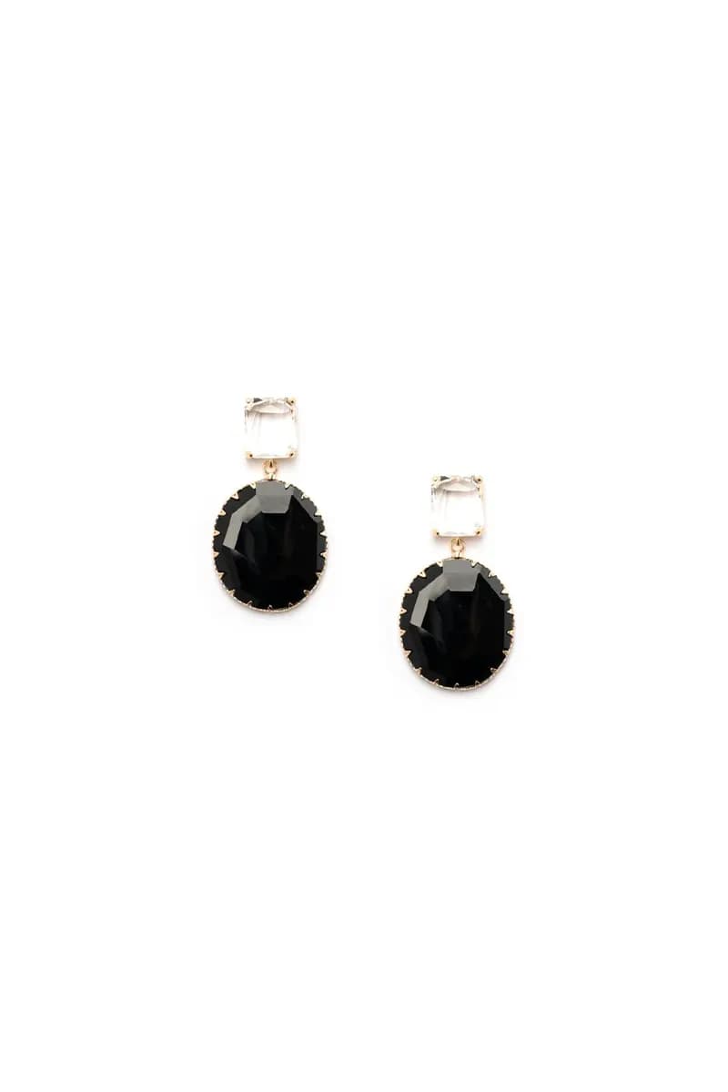 MYA ACCESSORIES | Orecchini di metallo con vetro - 2