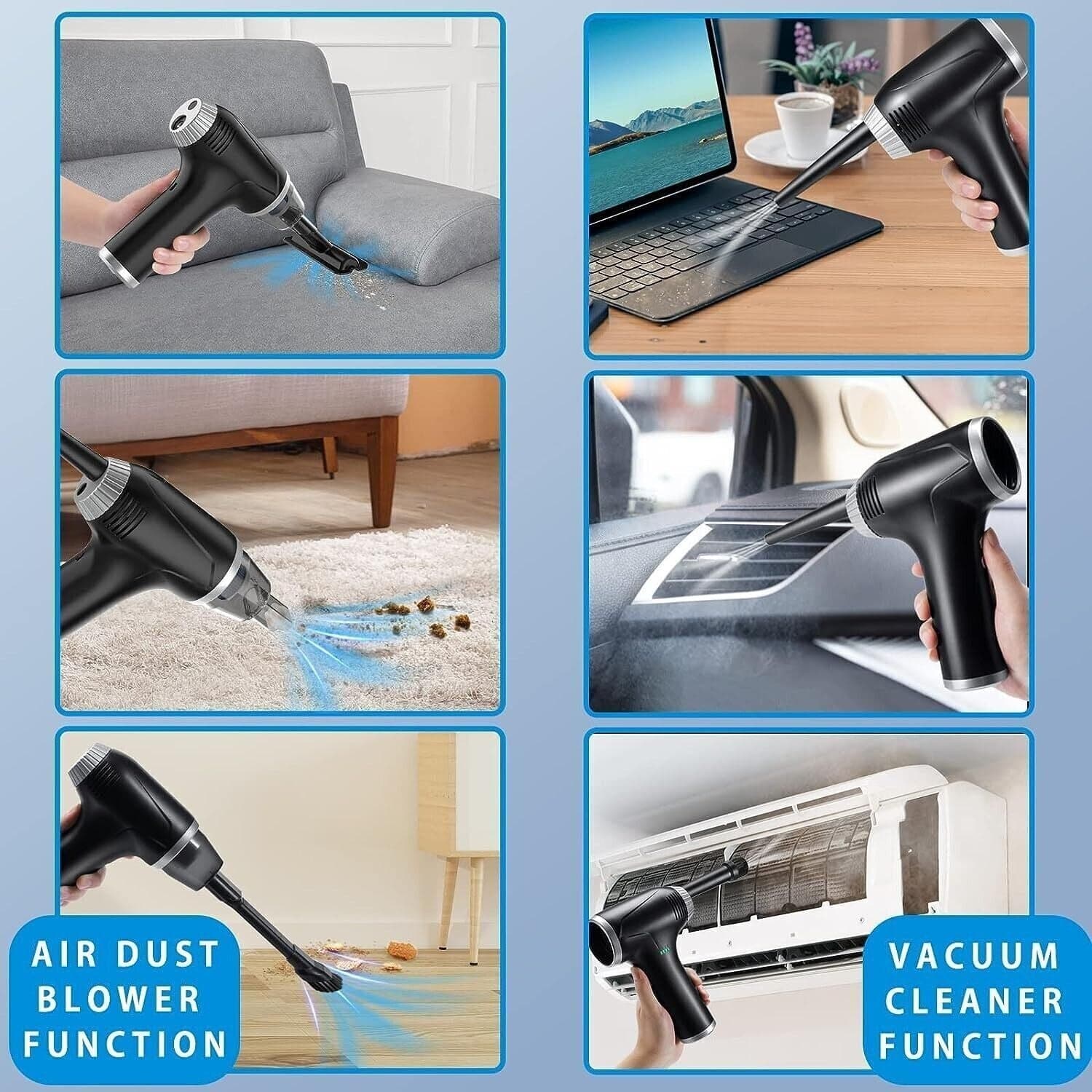 Aria Compressa Elettrico Rimuovi Polvere Senza Fili & Aspirapolvere 2 in 1 - 2