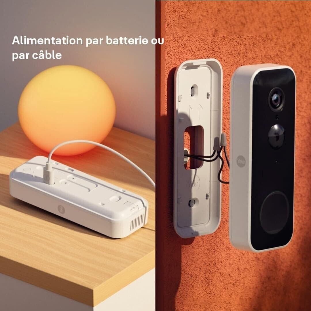 Yale Smart Video Doorbell 1080p WiFi Batteria Audio 2 Vie Visione Notturna IP65 - 9
