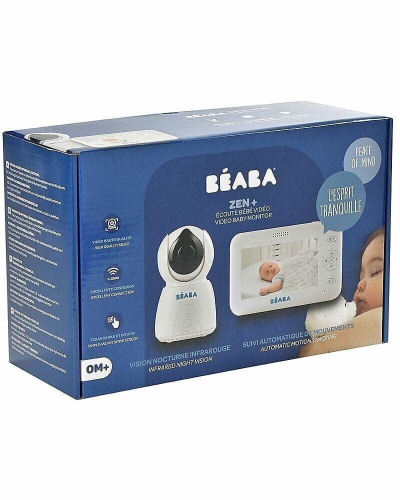 BEABA Zen+ Baby Monitor Video 4,3" Telecamera Rotante Notturna VOX Termometro - 6