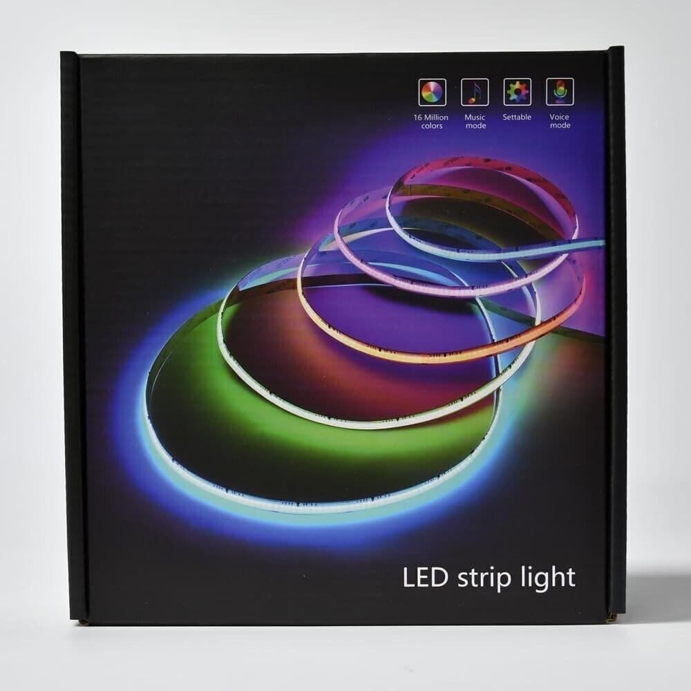 GEYUEYA Striscia LED COB 10 Metri 5760 LEDs WIFI 24v CRI 90+  rgbic - 2