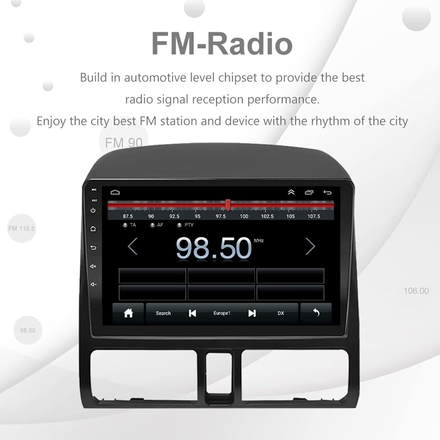 LEXXSON Carplay Radio Android Autoradio per Honda CRV 2001-2006 | 9 pollici - 2