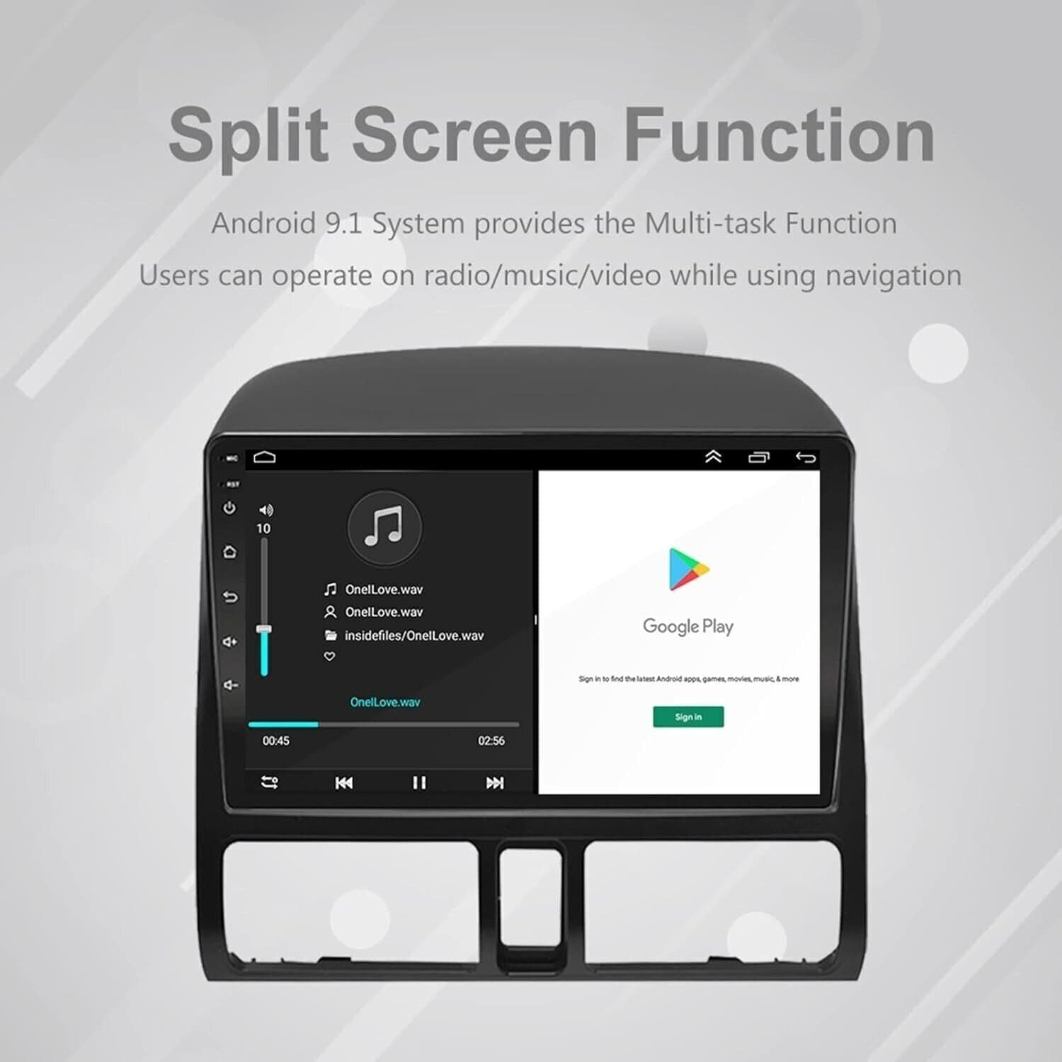 LEXXSON Carplay Radio Android Autoradio per Honda CRV 2001-2006 | 9 pollici - 5