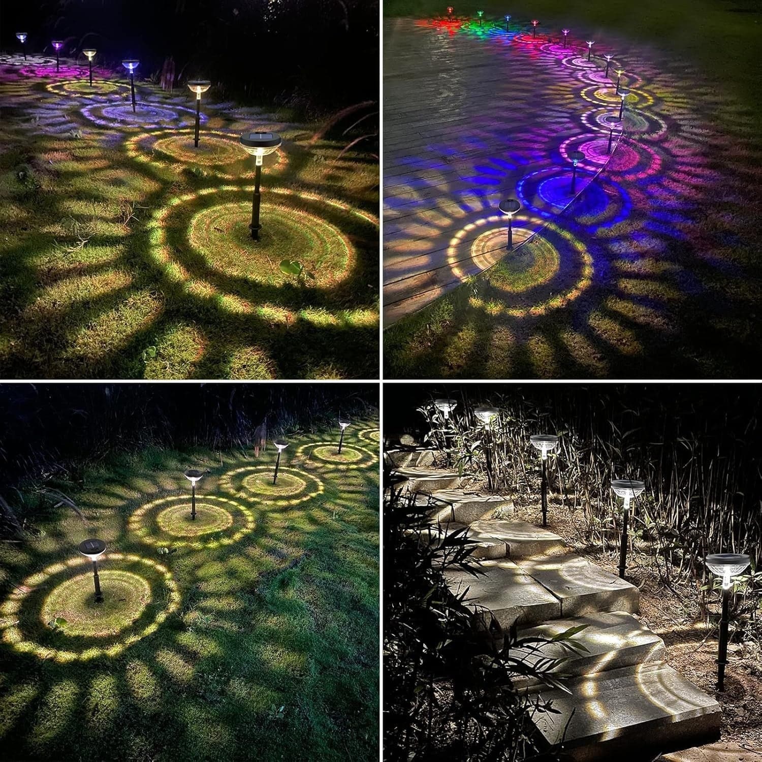 Lampade Luci solari da giardino esterno impermeabili IP67  RGB Becomlight 6pcs - 9