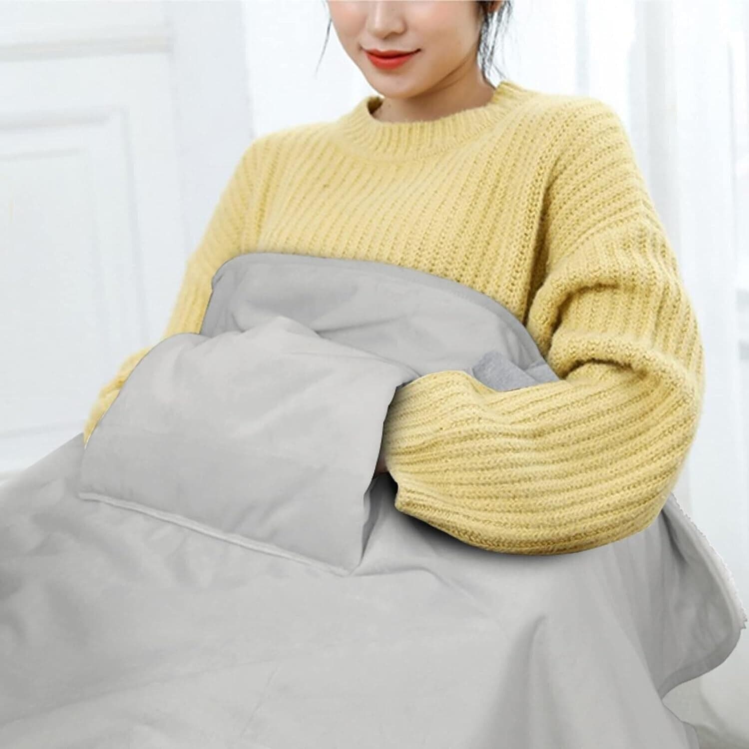 Coperta Calda Alimentata a USB, Scialle 108 x 70 cm Coperta Elettrica per tutto - 7