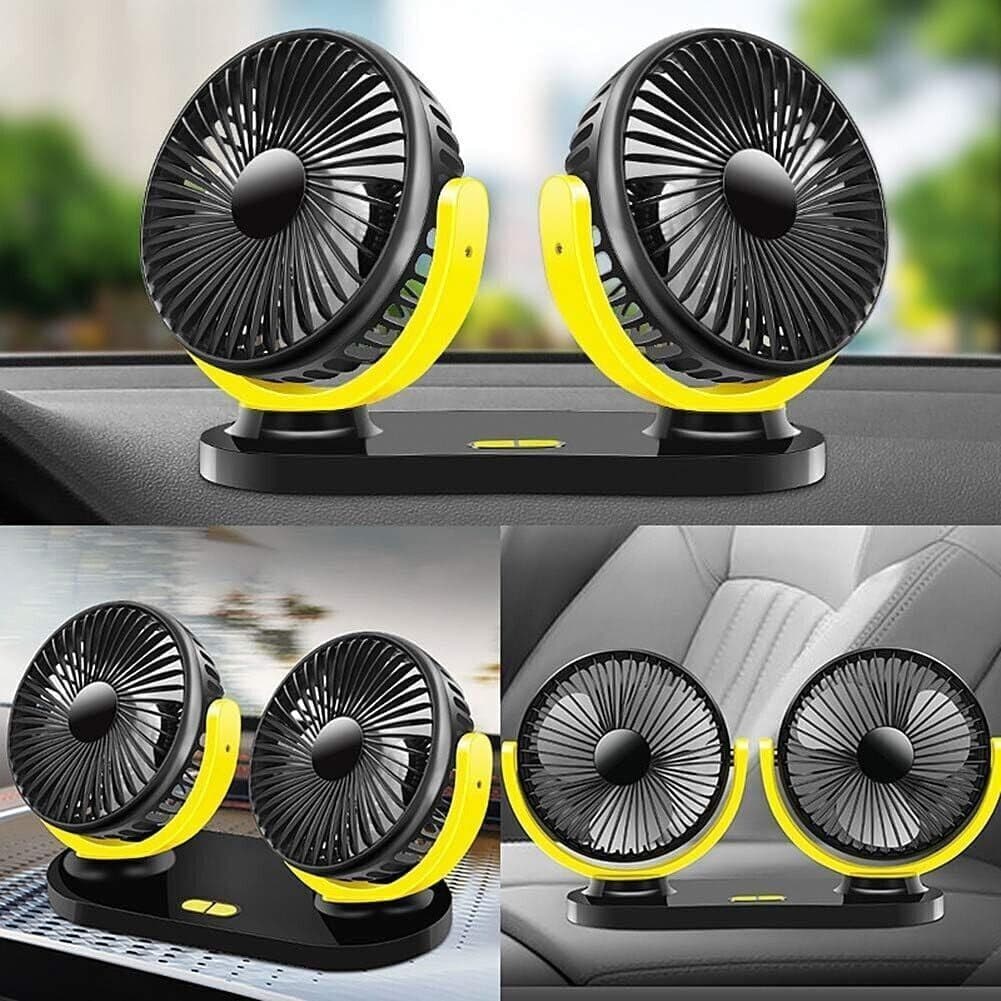 USB Mini Ventilatori 10 Volt Doppia Testa Ventola di Raffreddamento Ventilatore - 6