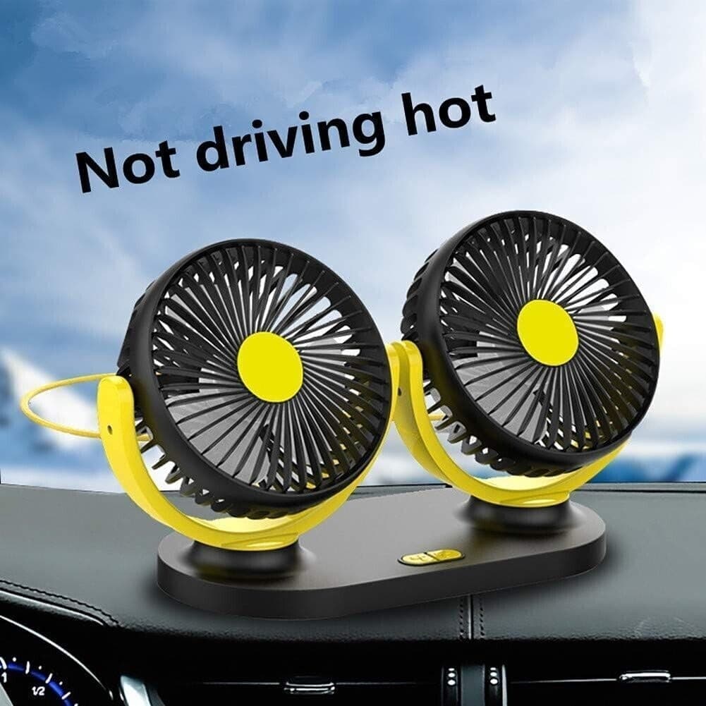 USB Mini Ventilatori 10 Volt Doppia Testa Ventola di Raffreddamento Ventilatore - 7