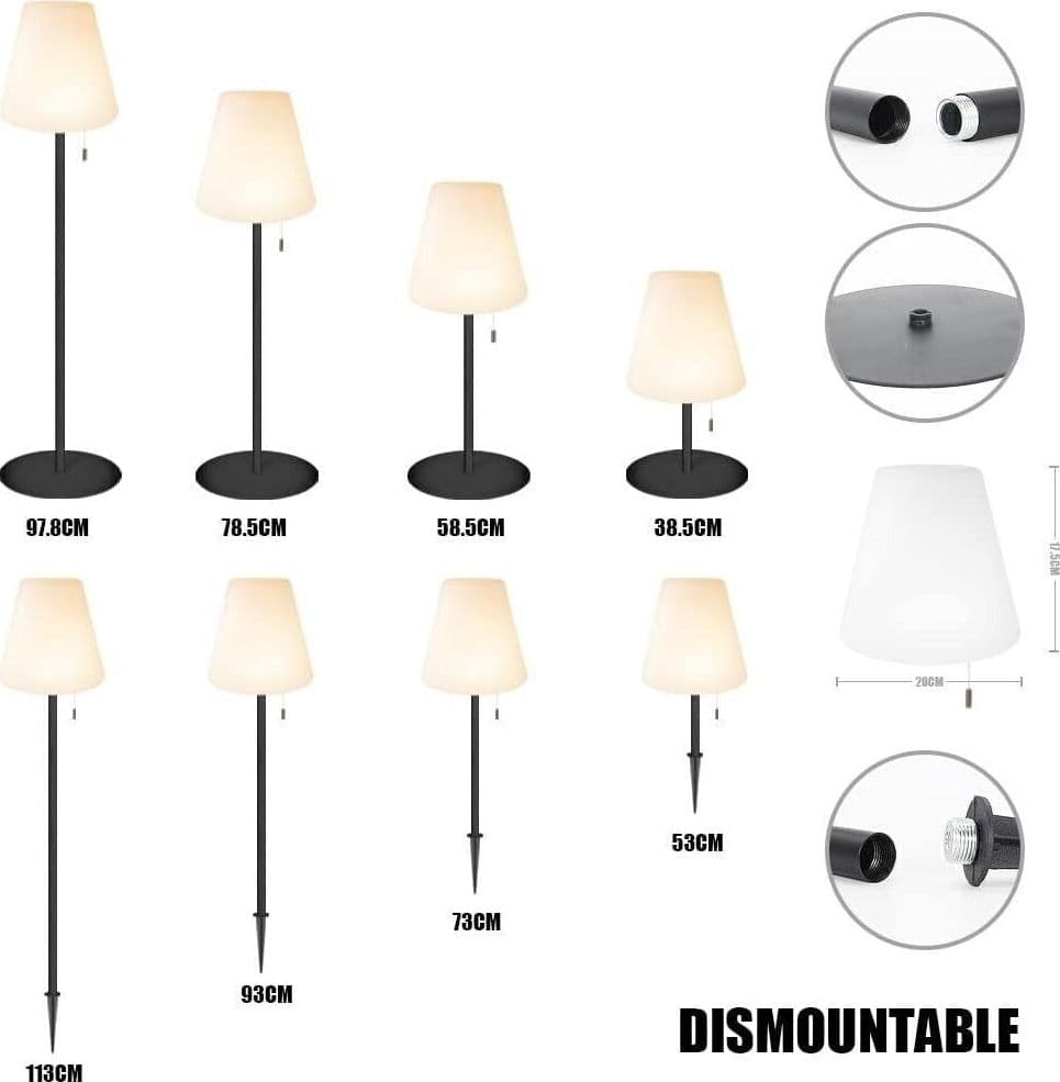 Lampada da Terra LED, 3-in-1 Dimmerabile Lampada da Piantana con Interruttore - 3
