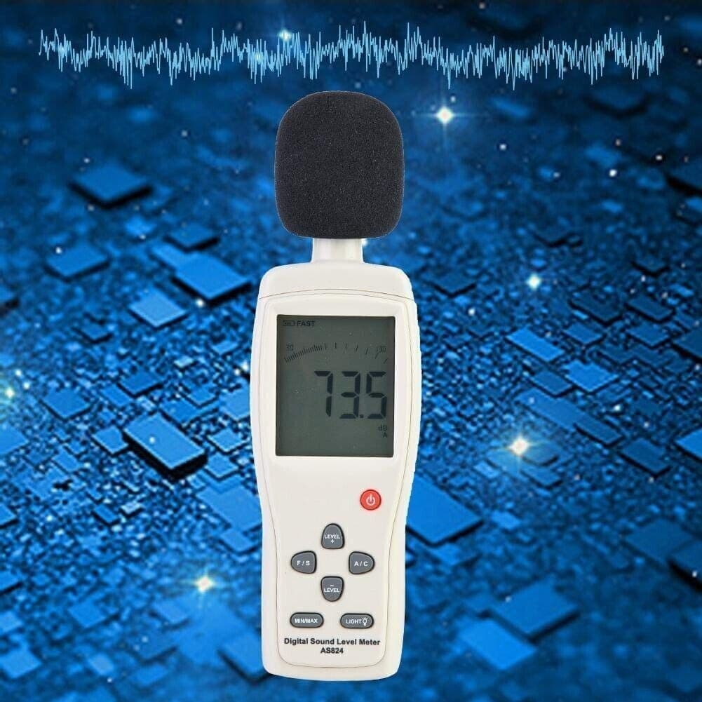 Tester di misurazione del rumore di precisione del fonometro digitale AS824 - 4