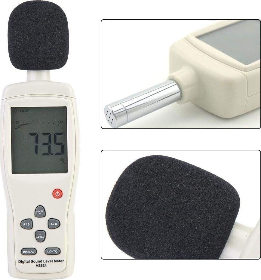 Tester di misurazione del rumore di precisione del fonometro digitale AS824 - 5