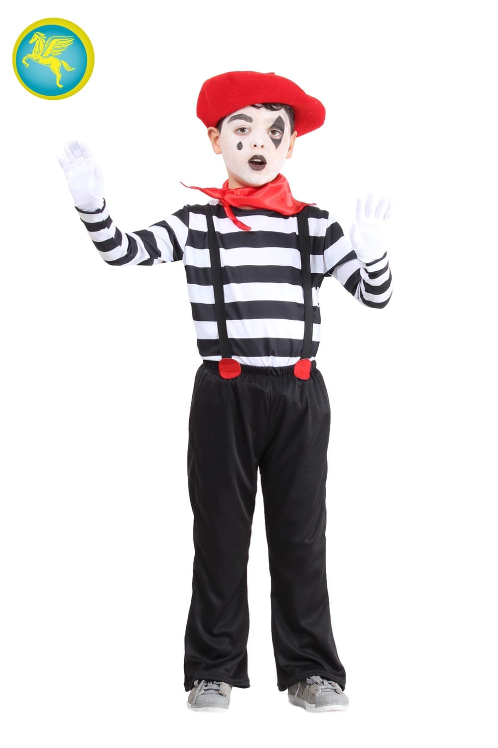 COSTUME CARNEVALE  MIMO BAMBINO DA 5 A 11 ANNI - PEGASUS 1828 - 2