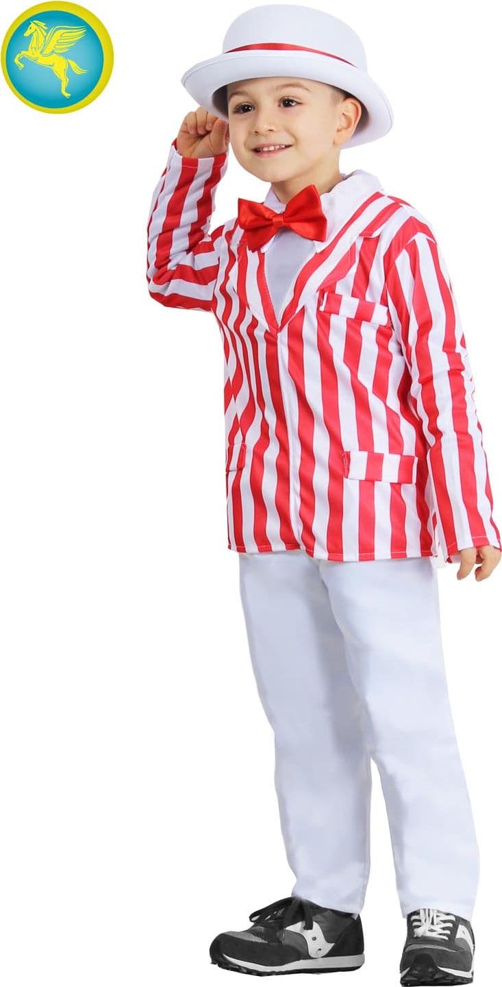 COSTUME CARNEVALE  MISTER ALBERT BAMBINO DA 5 A 10 ANNI - PEGASUS 8542-A-2 - 2