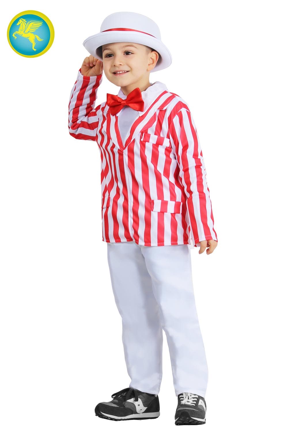 COSTUME CARNEVALE  MISTER ALBERT BAMBINO DA 5 A 10 ANNI - PEGASUS 8542-A-2 - 2