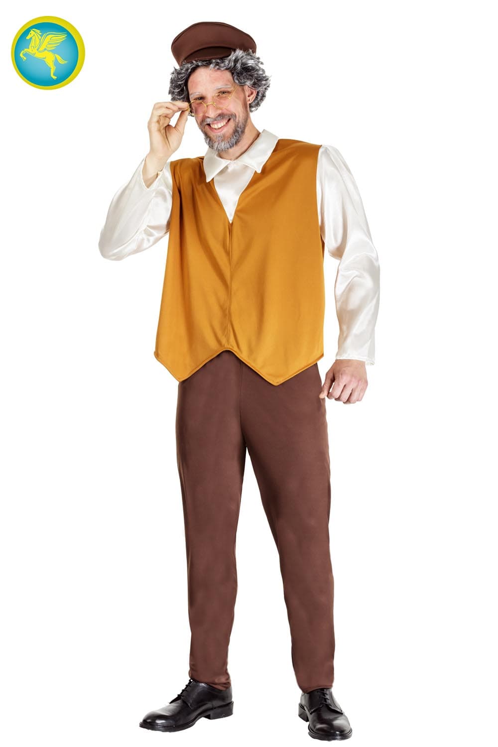 COSTUME CARNEVALE  MASTRO GEPPETTO ADULTO DALLA TAGLIA 44 A 54 - PEGASUS 8557-A-1 - 2