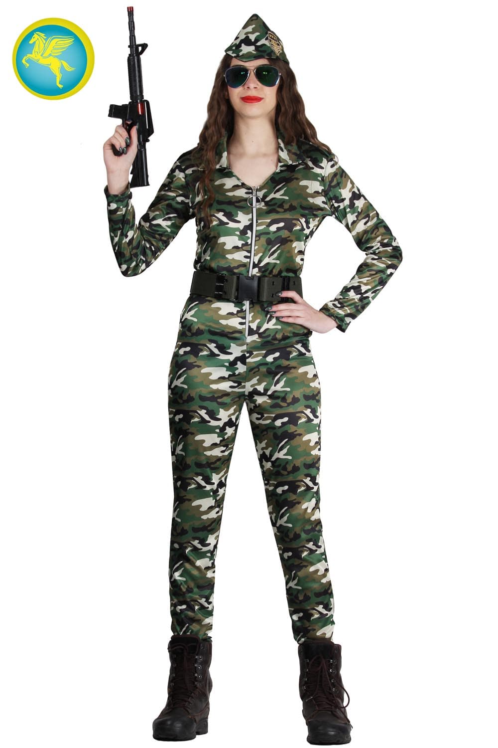 COSTUME CARNEVALE  MARINES GIRL DALLA TAGLIA S ALLA L - PEGASUS 3005 - 2