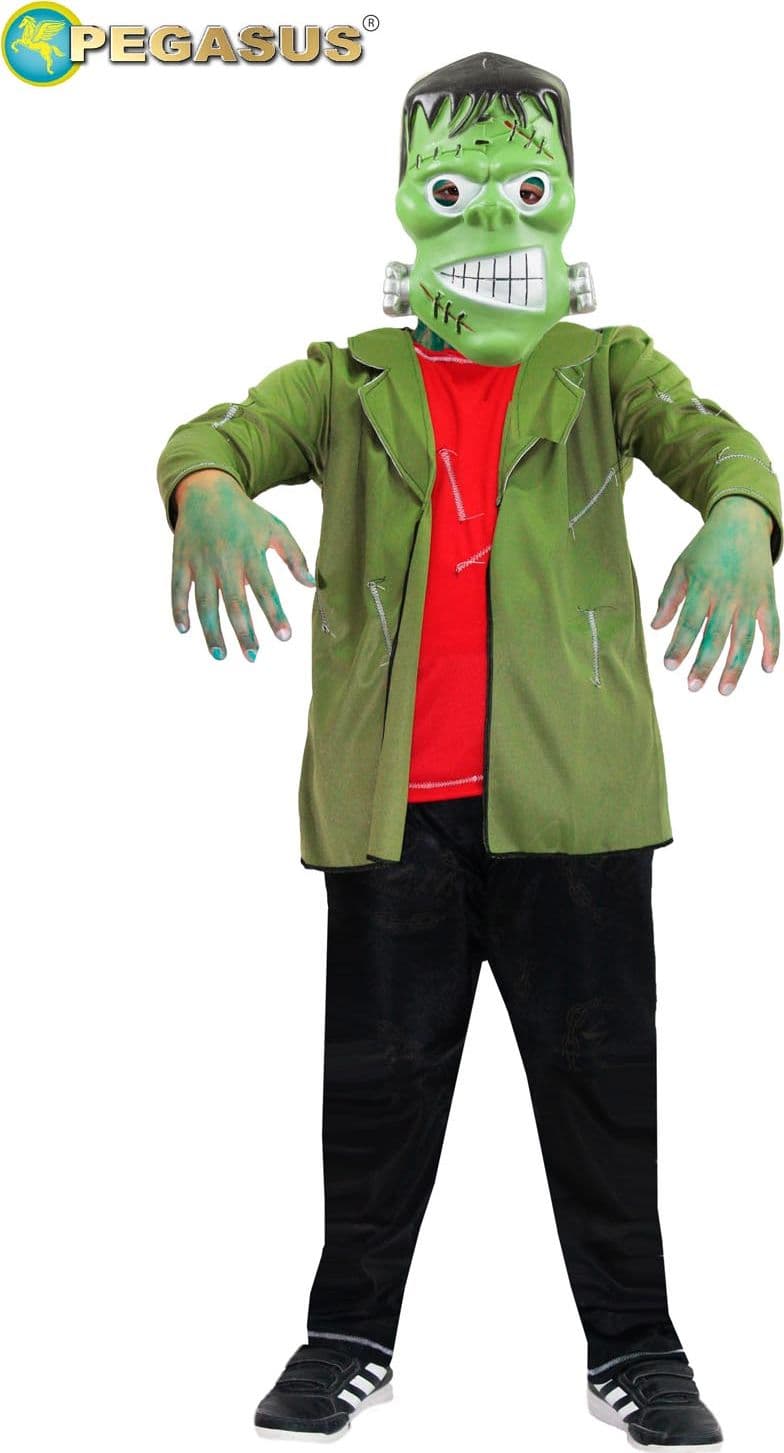 COSTUME CARNEVALE FRANKENSTEIN BAMBINO DA 7 A 12 ANNI - PEGASUS H8532-A-3 - 2
