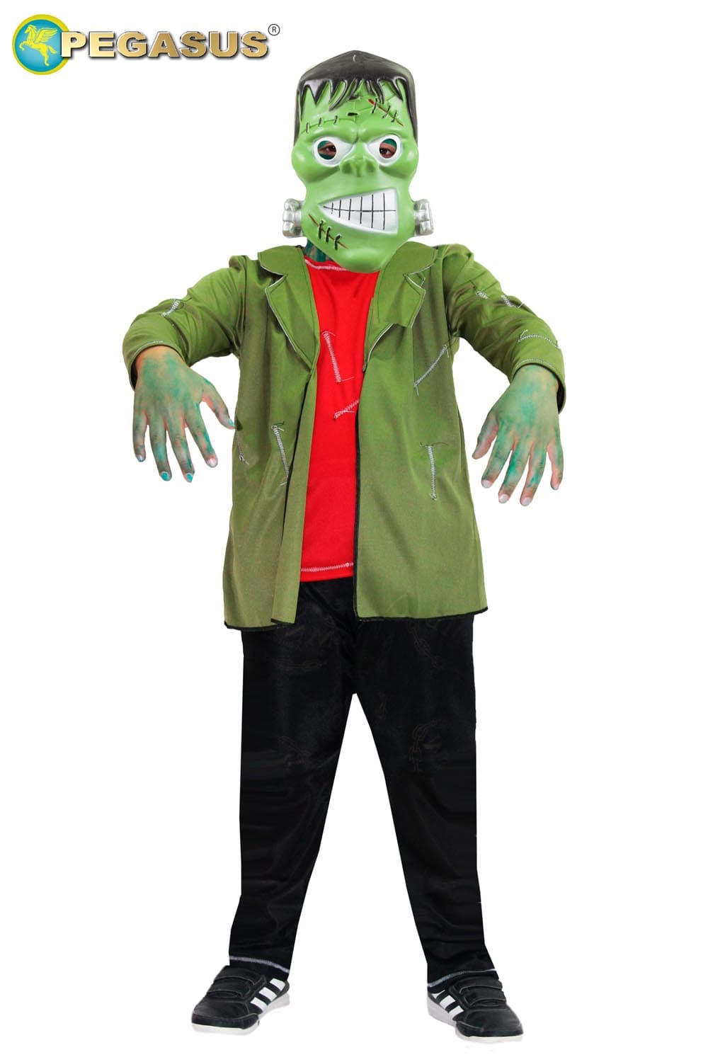 COSTUME CARNEVALE FRANKENSTEIN BAMBINO DA 7 A 12 ANNI - PEGASUS H8532-A-3 - 2