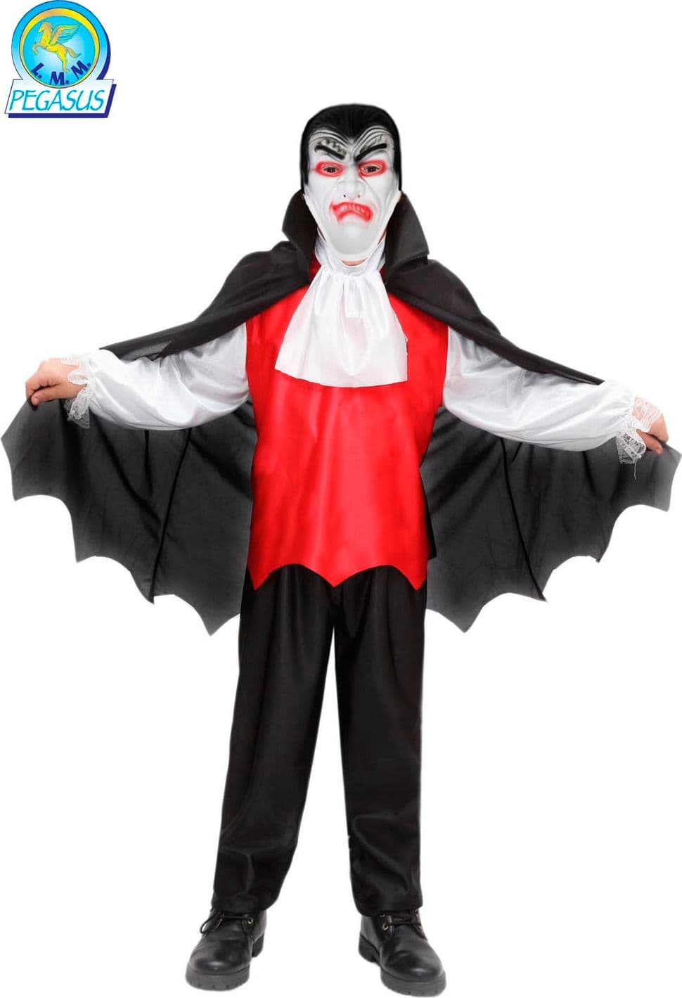 COSTUME CARNEVALE CONTE DRACULA DA 3 A 12 ANNI - PEGASUS H7016 - 2