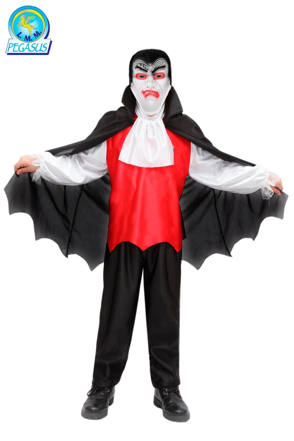 COSTUME CARNEVALE CONTE DRACULA DA 3 A 12 ANNI - PEGASUS H7016 - 2
