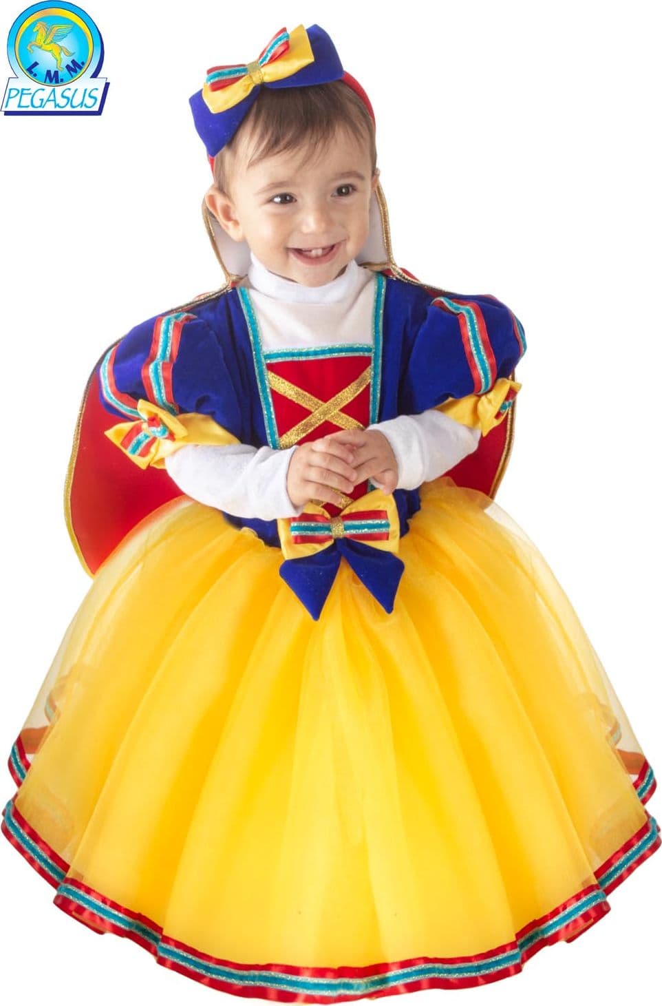 COSTUME CARNEVALE BIANCANVE LUSSO DA 10 A 36 MESI - PEGASUS 2113 - 2