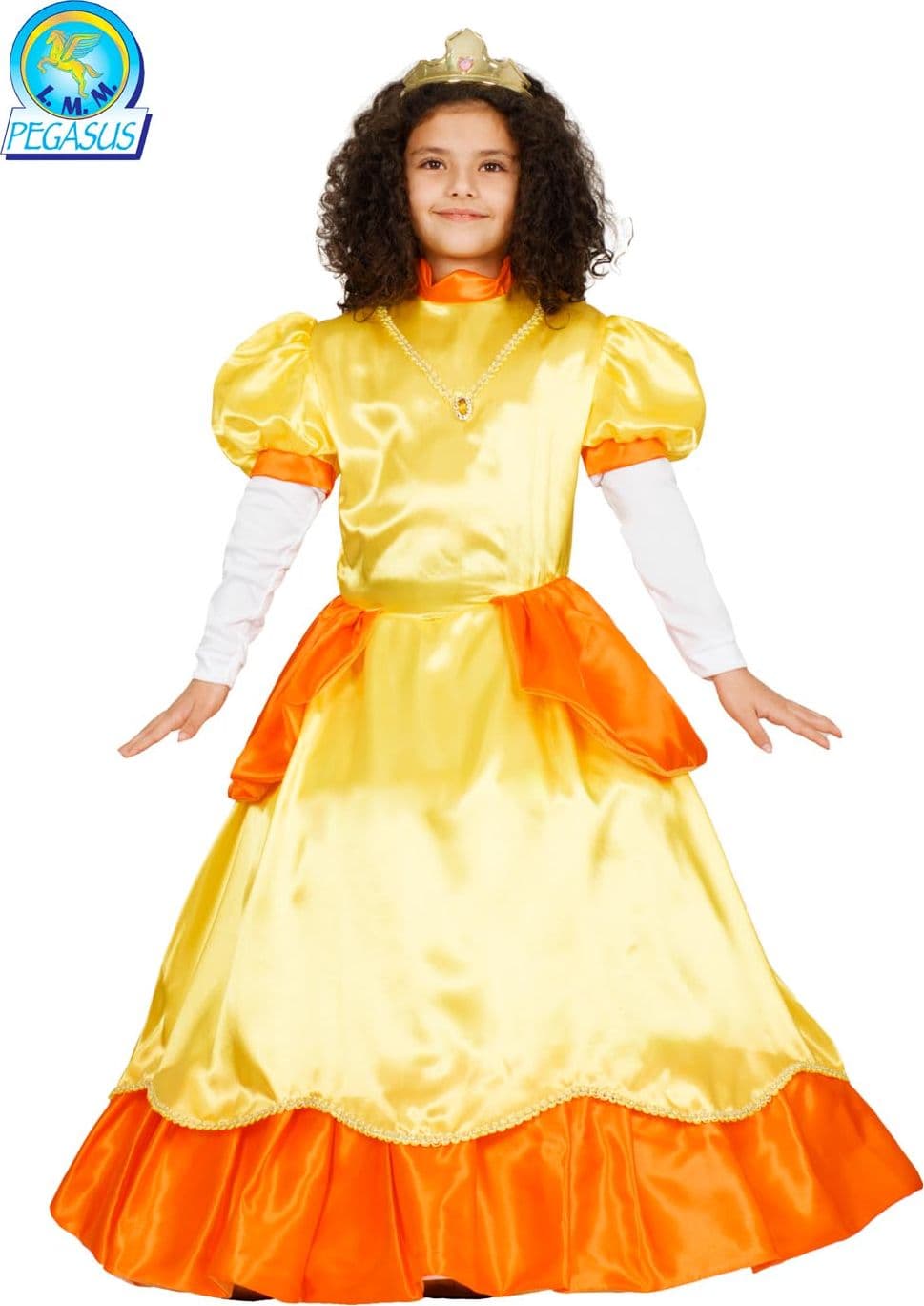 COSTUME CARNEVALE PRINCIPESSA GIALLA DA 5 A 11 ANNI - PEGASUS 1894 - 2