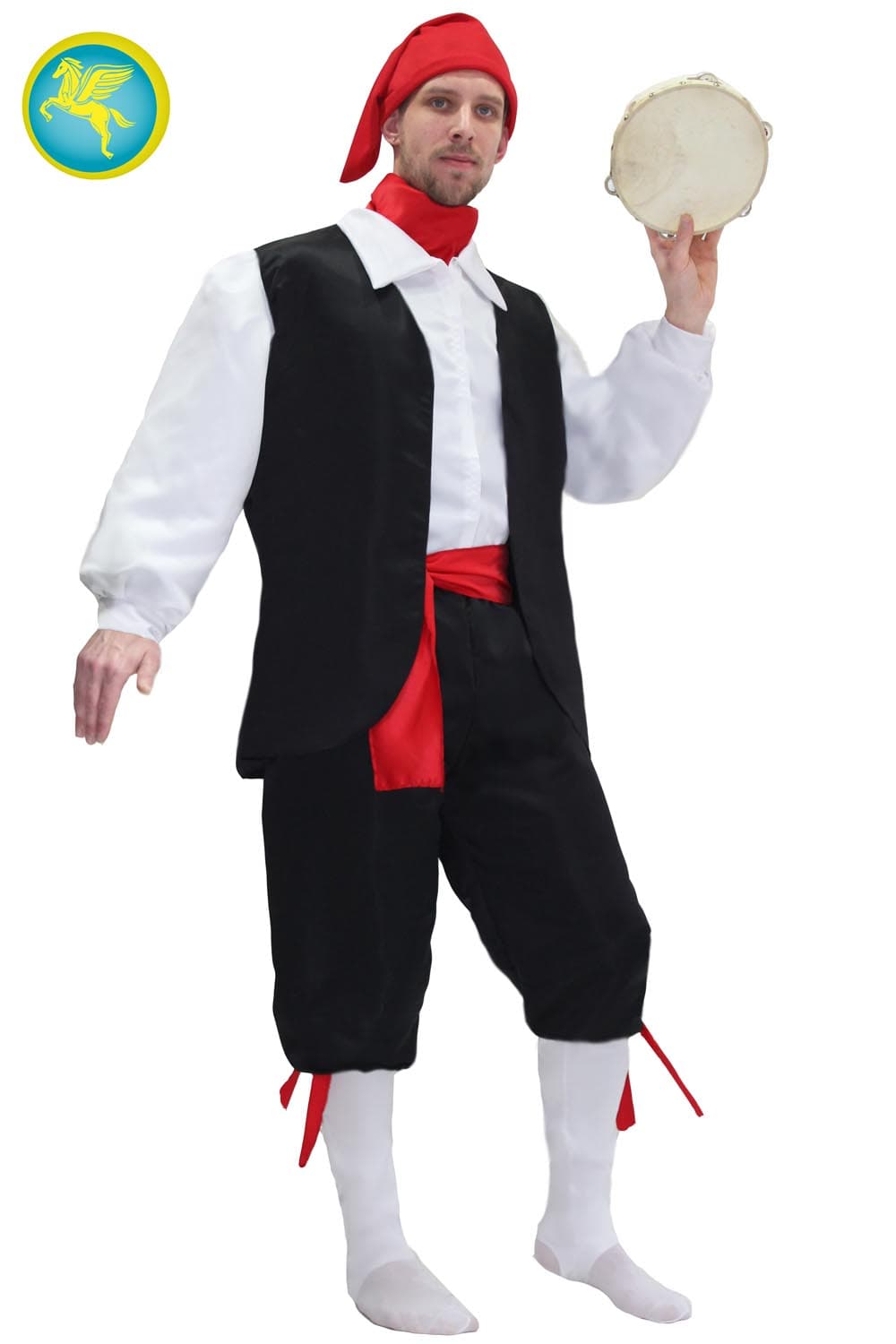 COSTUME CARNEVALE TARANTELLA UOMO DALLA M ALLA XL - PEGASUS 4026-A - 2