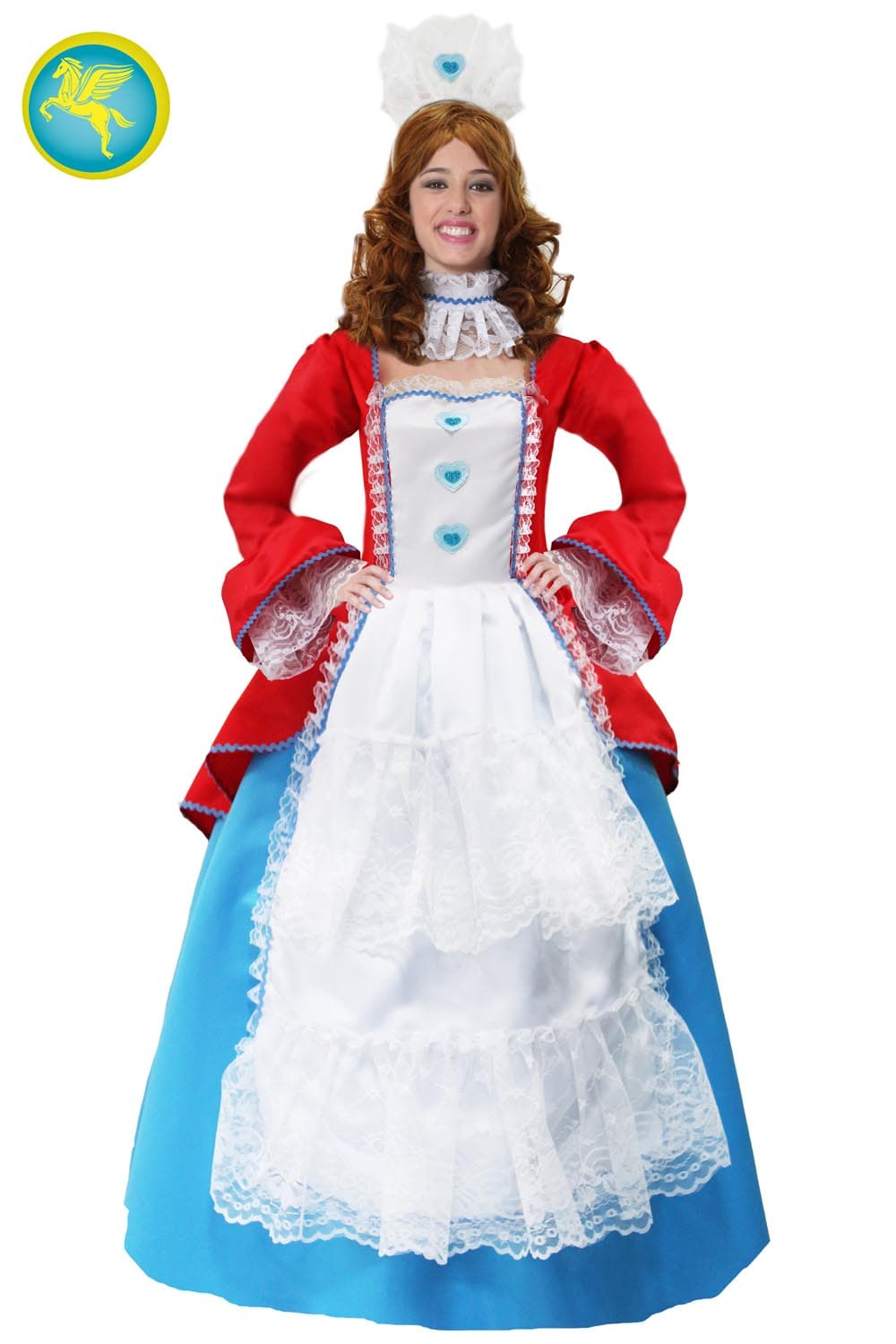 COSTUME CARNEVALE COLOMBINA ADULTA DALLA S ALLA L - PEGASUS 4022-A - 2