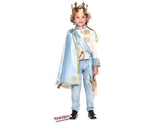 Costume carnevale principe del regno incantato da 7 a 10 anni - Veneziano 28061 - 2