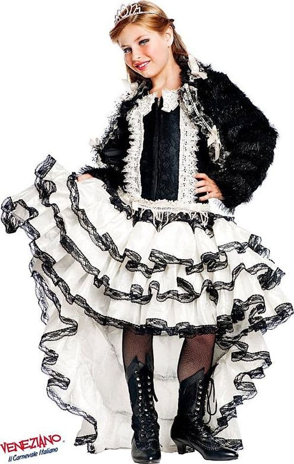 Costume carnevale miss burlesque da 7 a 9 anni - veneziano 50551 - 3