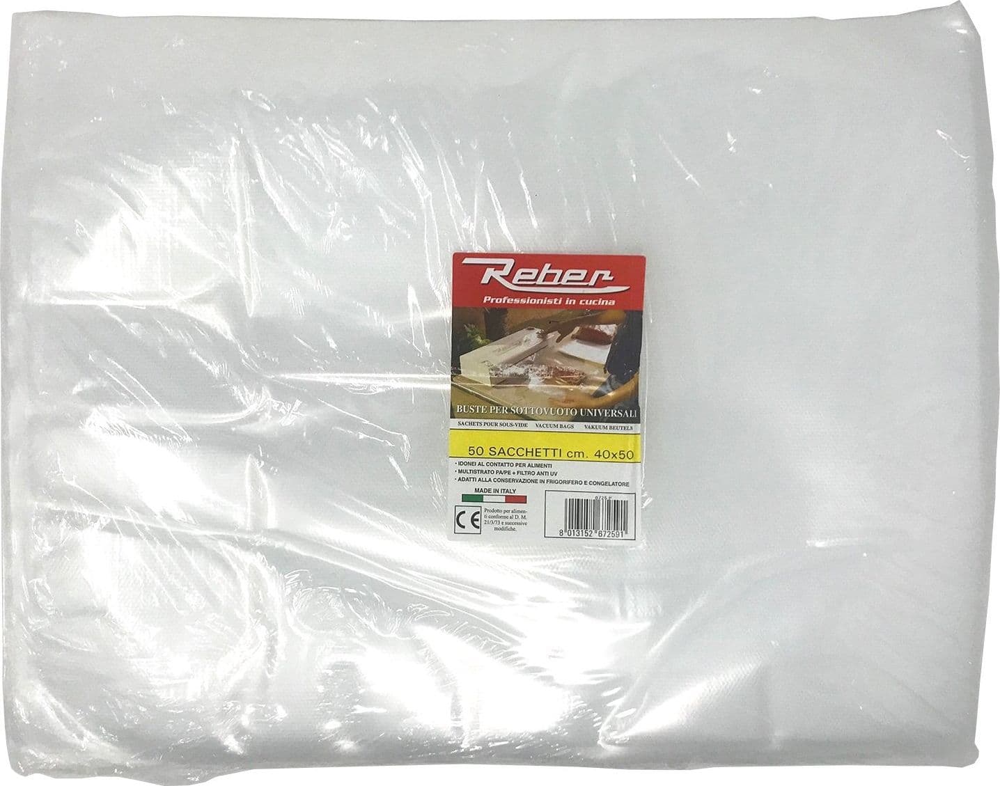 Sacchetti goffrati per macchine sottovuoto alimentari multistrato e filtro anti UV - 8