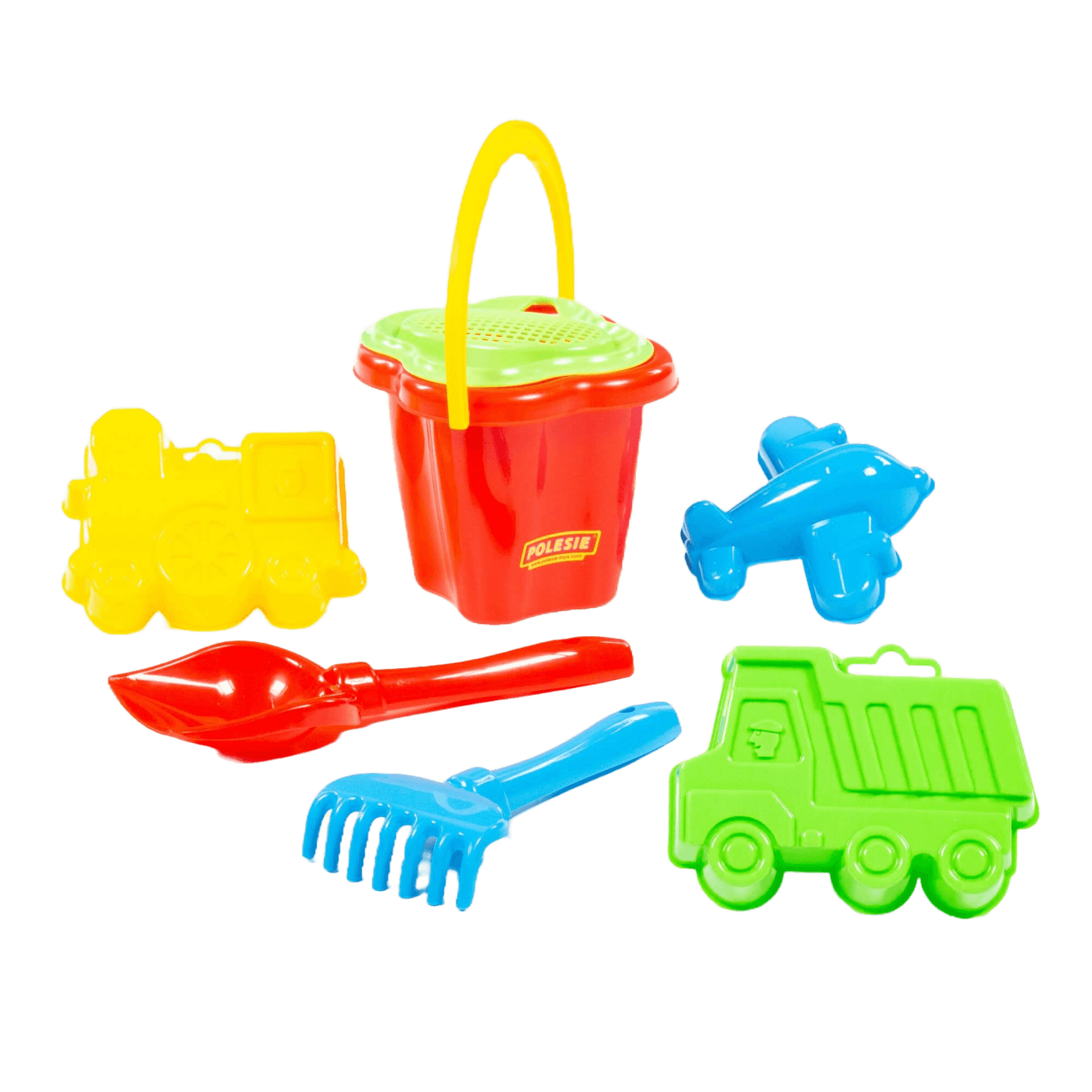 Giocattoli Polesie - Flower Bucket Set Red Giocattoli da Spiaggia per Bambini - 2