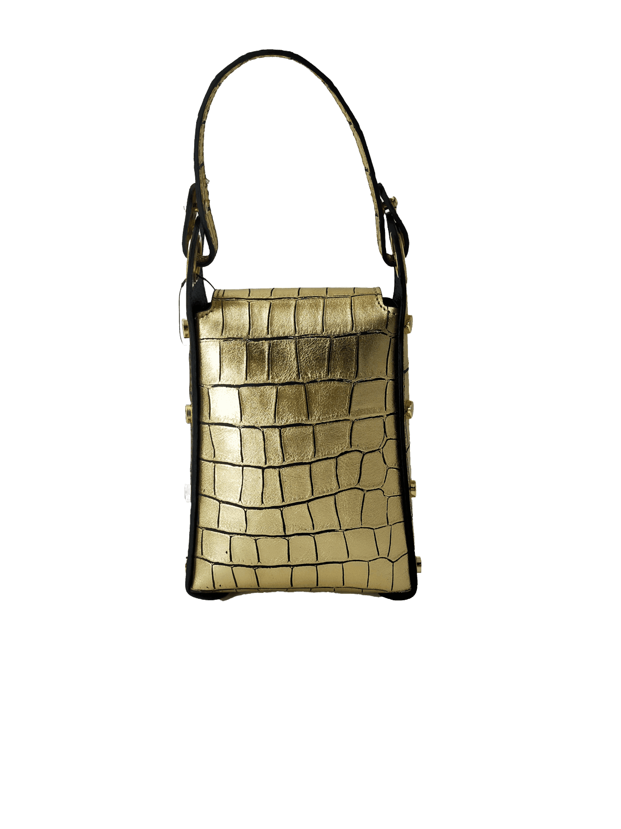 Borsa Donna V Versace Italia in Pelle Gold - Luxury Leather Bag Elegante e Raffinata - 4