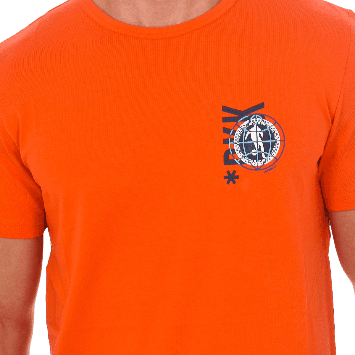 T-shirt Bikkembergs Uomo Arancione Maglia Girocollo - 3
