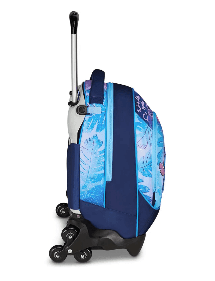 Seven - Zaino scuola trolley staccabile 3 Ruote 3WD - Lilo & Stitch - 3