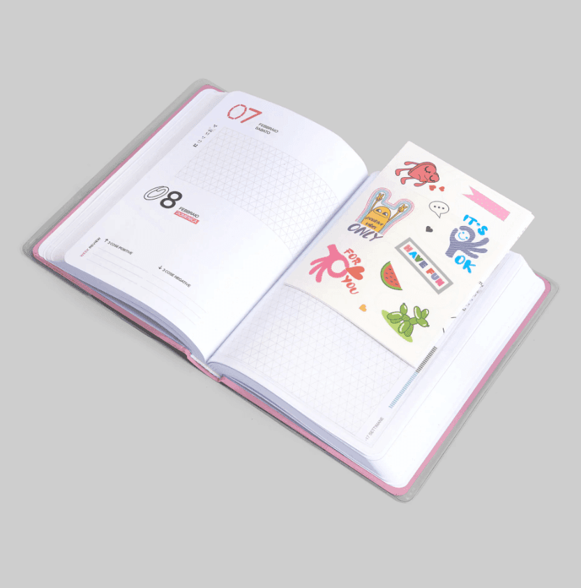 Be-You - Diario Agenda 16 mesi easy Cosmetic Pink 2025-2026 - 5