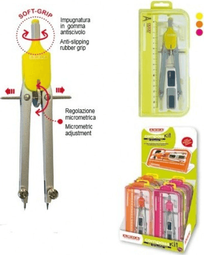 Arda - Balaustrone in metallo aste fisse in smart box 2 -kit 4 pz colori fluo  (CO4FLU) - 3