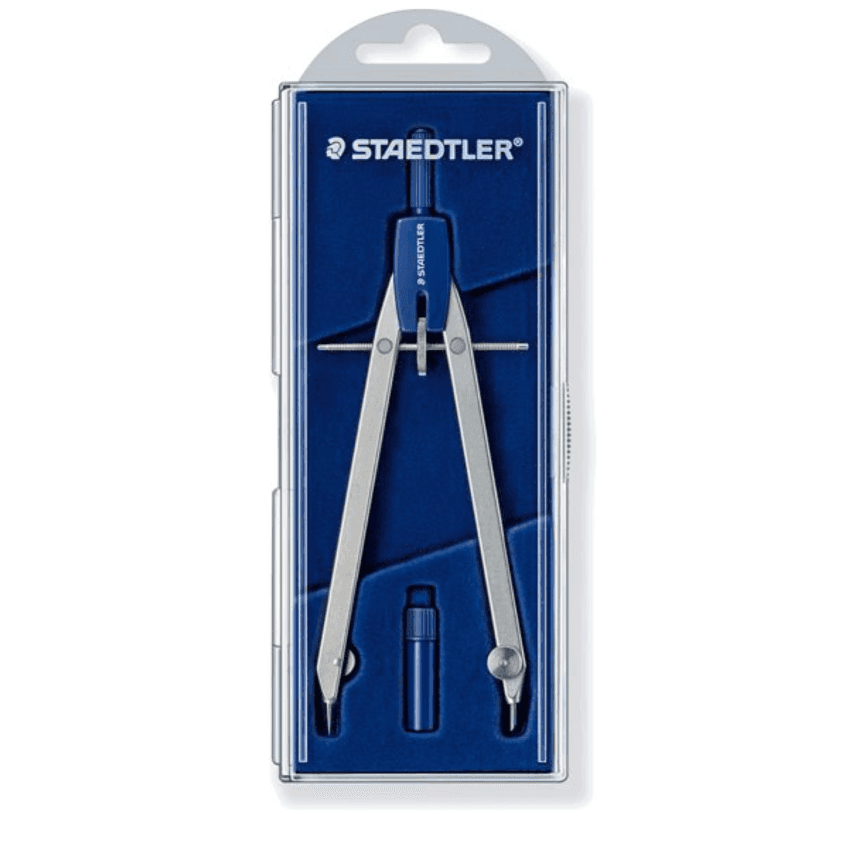 Staedtler - Compasso con vite centrale e aste fisse (557 00 SK/I)