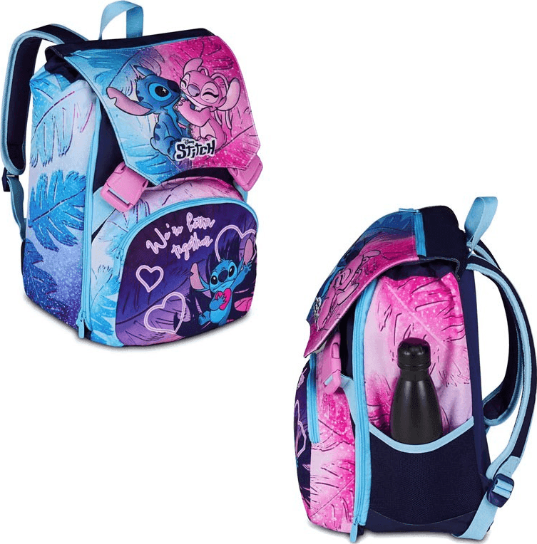 Seven - Zaino Scuola Estensibile Big Lilo & Stitch Cute And Fluffy - 2
