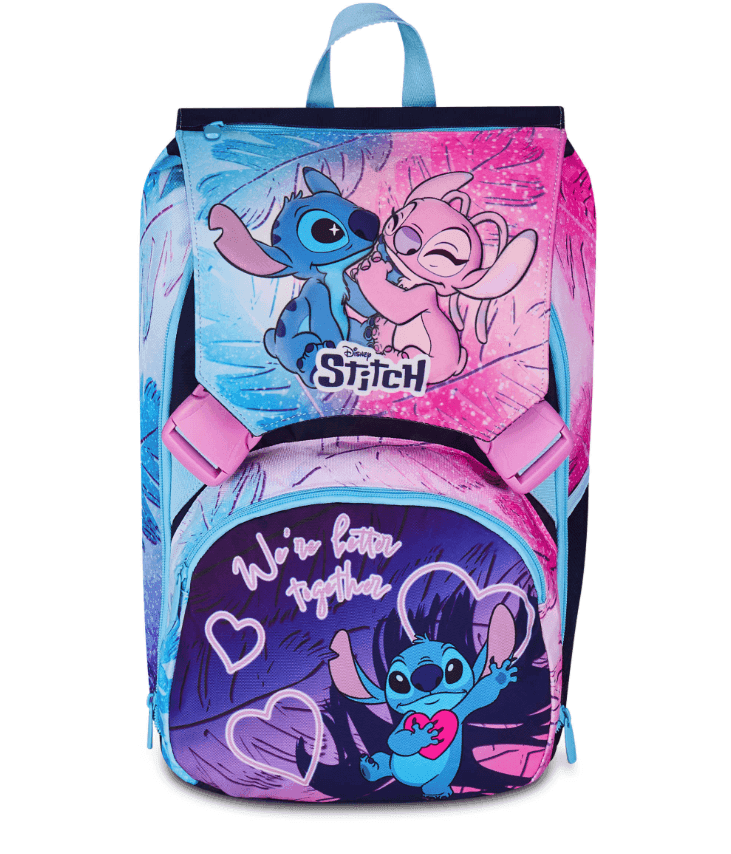 Seven - Zaino Scuola Estensibile Big Lilo & Stitch Cute And Fluffy - 3