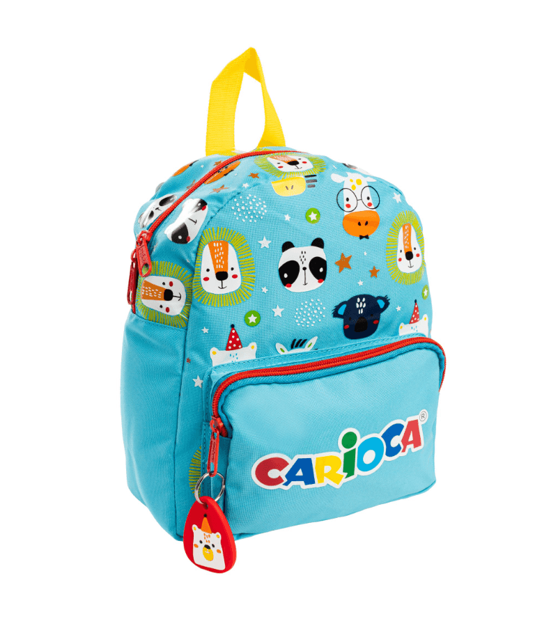 Carioca - Zainetto Tondo Animal Blu CM 28x23x11 (412501) - 2