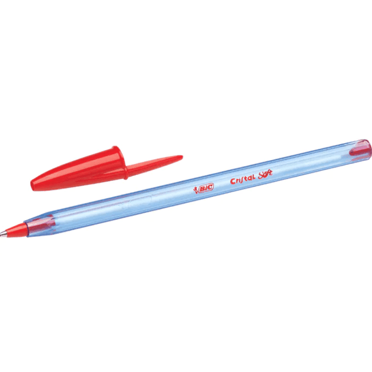 Bic - Penna a Sfera Cristal Soft Punta Media da 1.2 mm Conf. 50 pz Rosso - 2