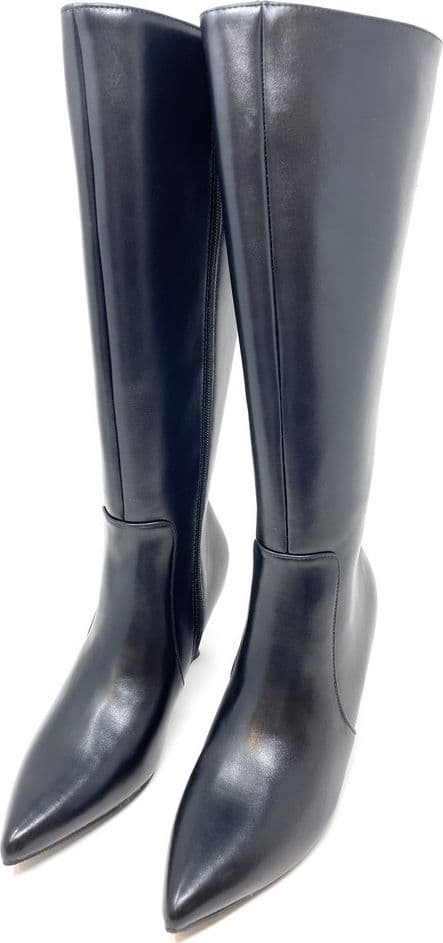 Francesco Milano stivali donna in pelle nero H16-03A - 2