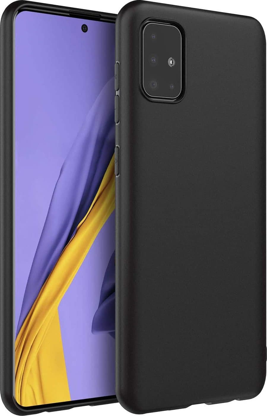 cover in silicone per samsung a51 black