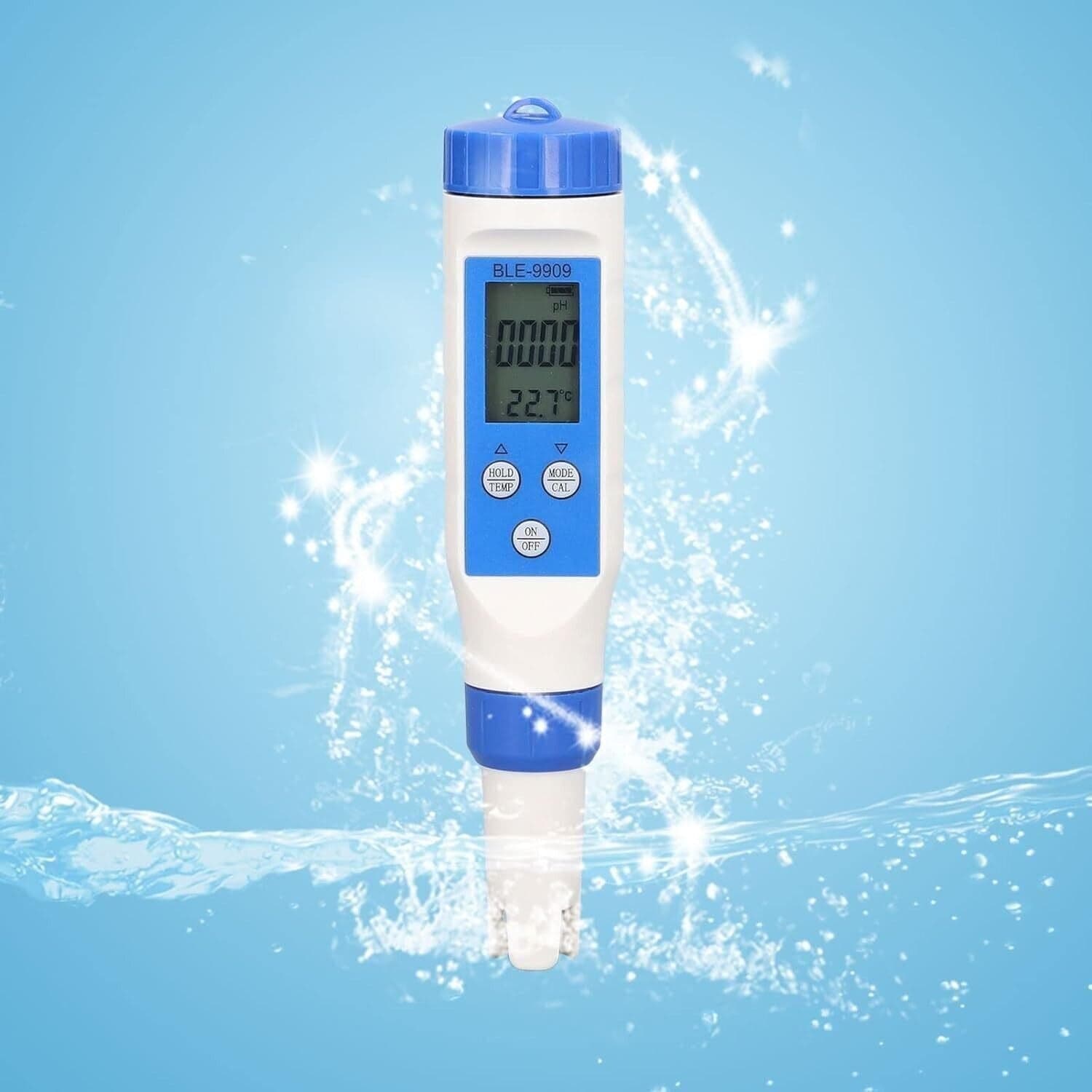 TOPINCN Misuratore per Test dell'Acqua 5 in 1, Penna Bluetooth5.2 PH TDS EC - 9