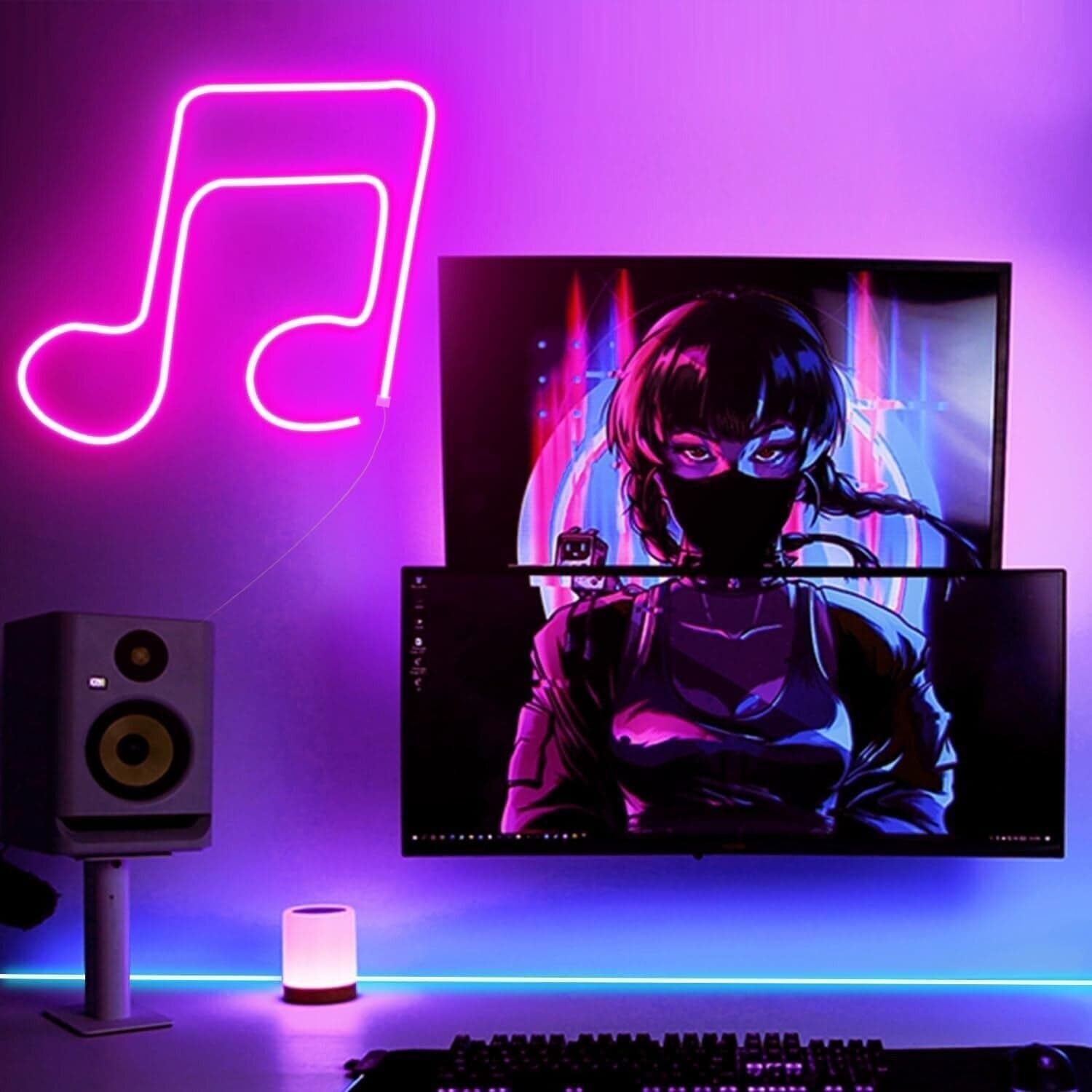 Luci a corda al neon a LED sincronizzazione musicale IP65 luci a corda a 5 metri - 4